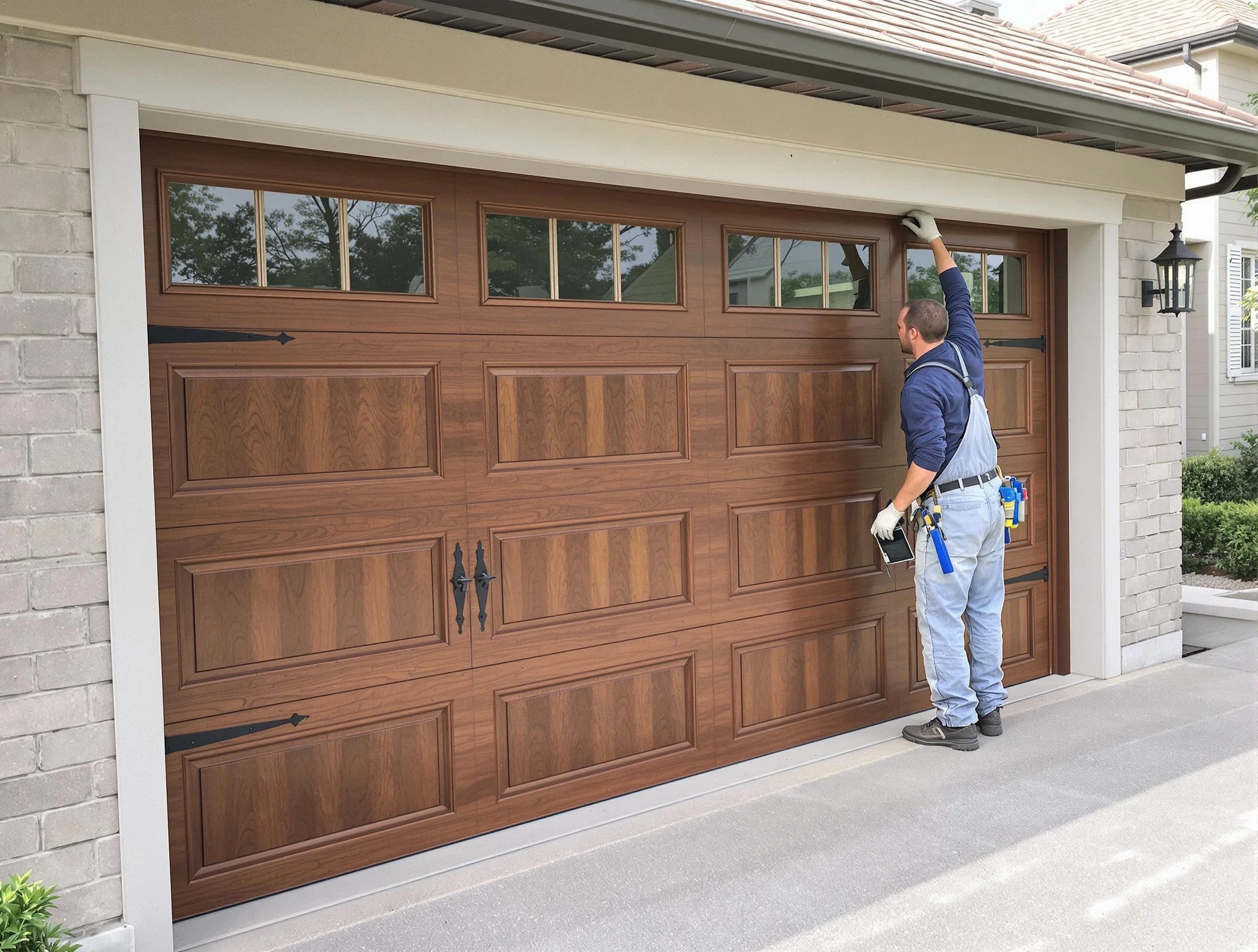 Custom garage door showcase by Westfield Garage Door Repair in Westfield