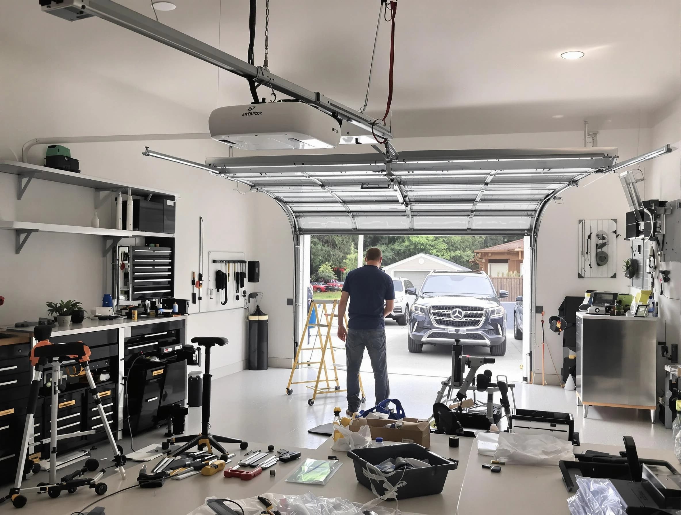 Garage door opener installation by Westfield Garage Door Repair in Westfield